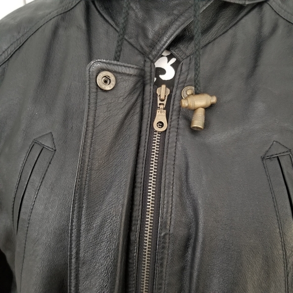 Genuine Leather Thick Winter Coat - Picture 7 of 11